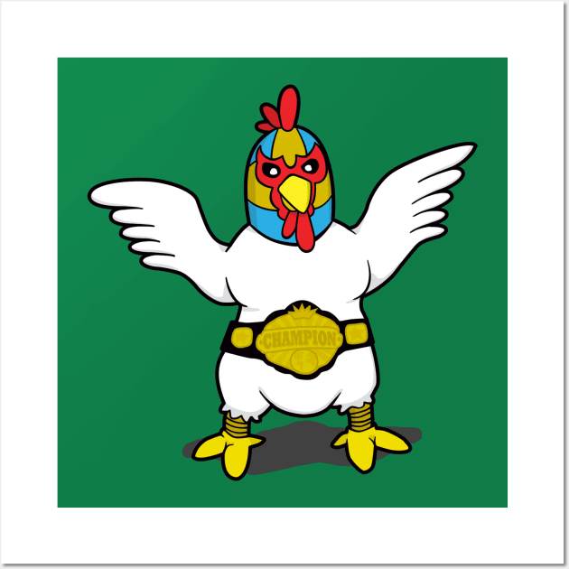 Fighting Chicken Wall Art by DetourShirts